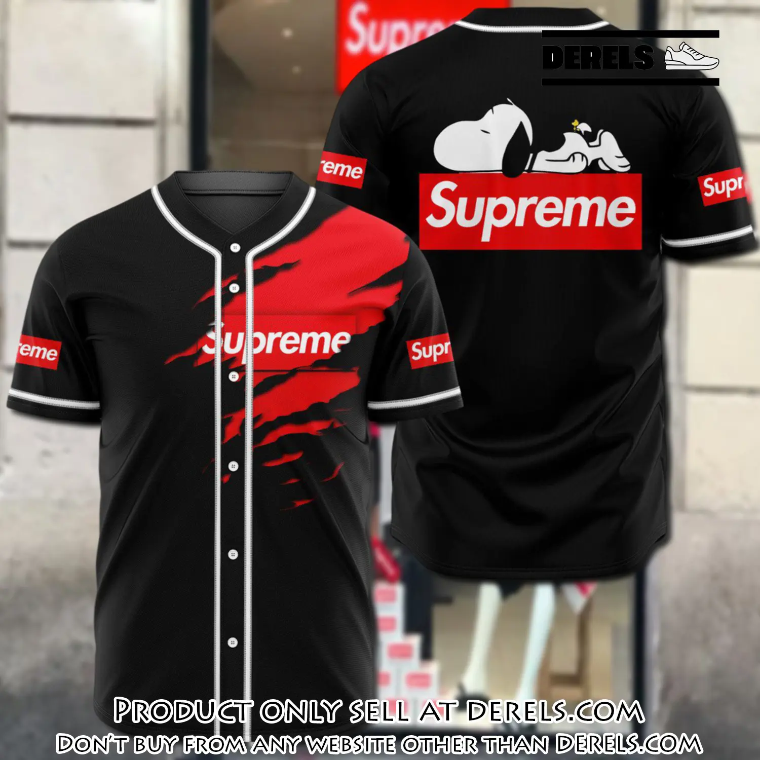 Supreme snoopy disney baseball jersey shirt luxury bjs1245 dr1101040